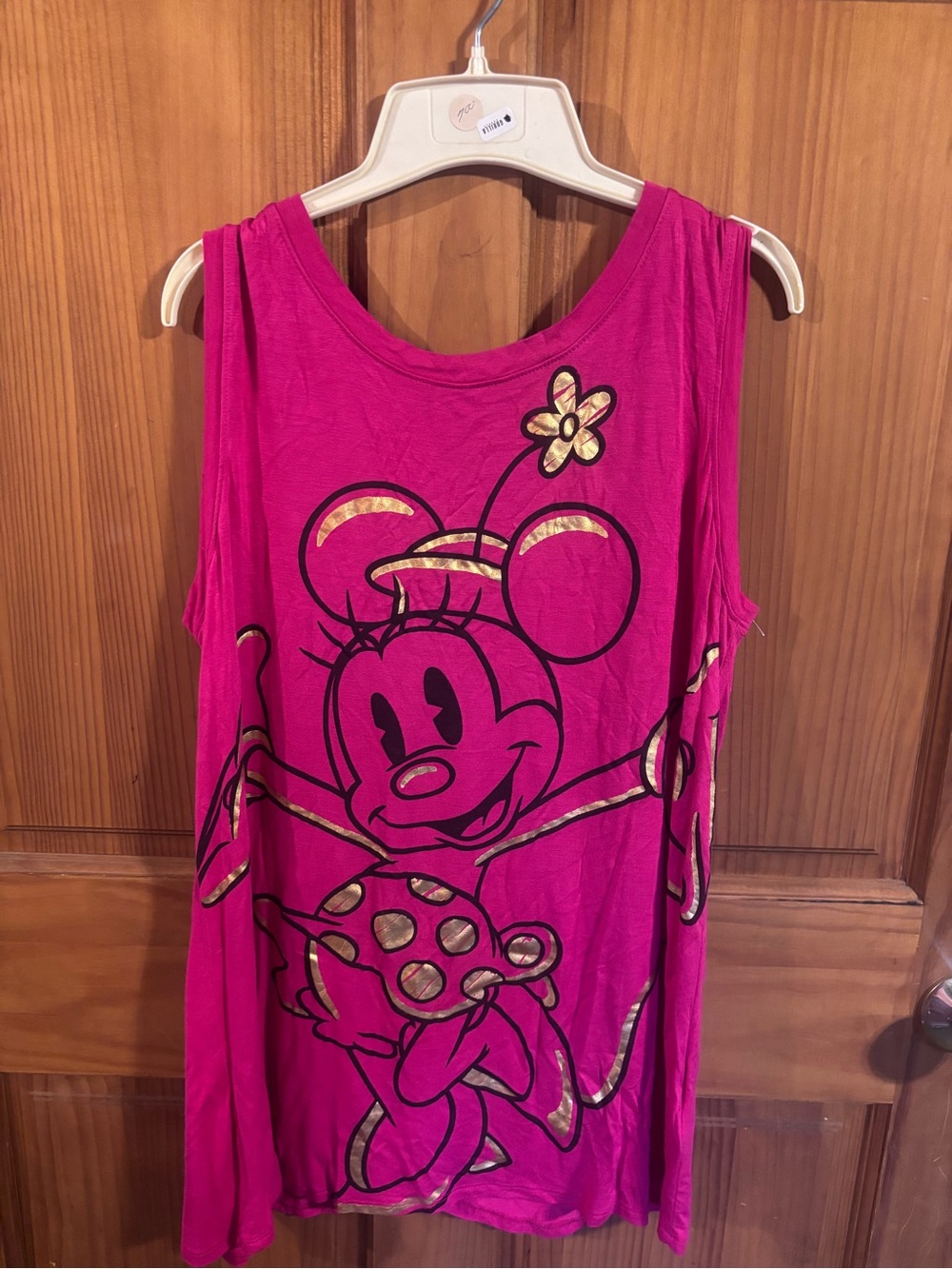 Women’s Minnie Mouse Pink Sleeveless Tank Top